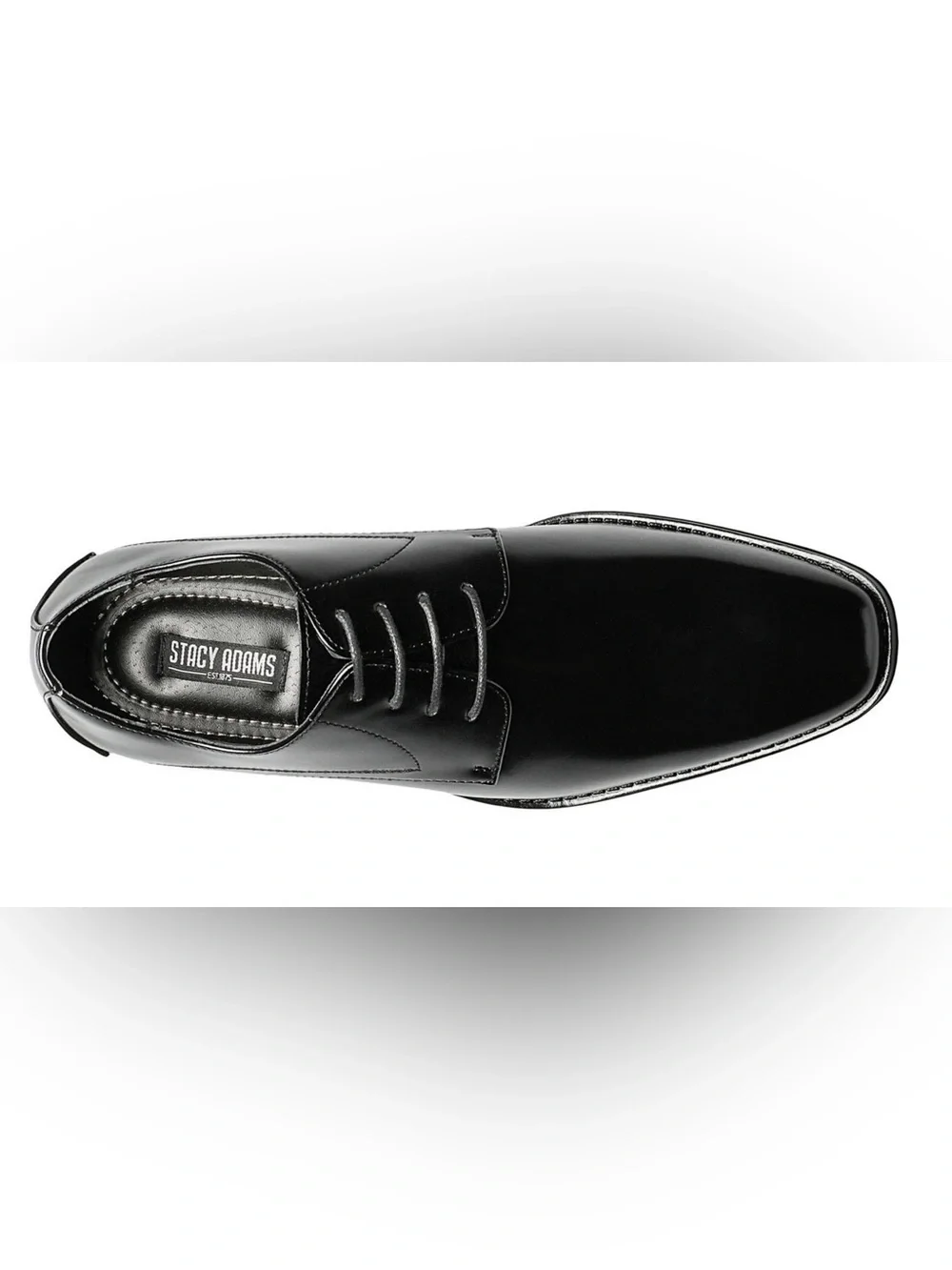 Stacy Adams Black Patent Leather Derby Shoe Size 12